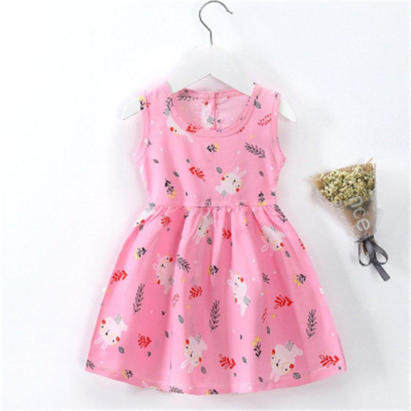 8 Style Baby Girls Dress Summer Cute Cartoon Baby Princess Birthday Party Knitted Dresses Toddler Costume Infant Kids Clothes - Amazitshop