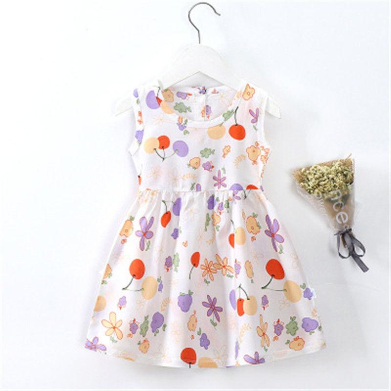 8 Style Baby Girls Dress Summer Cute Cartoon Baby Princess Birthday Party Knitted Dresses Toddler Costume Infant Kids Clothes - Amazitshop
