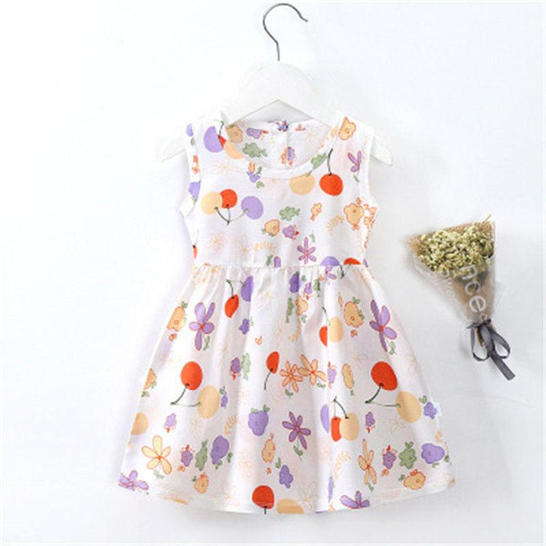 8 Style Baby Girls Dress Summer Cute Cartoon Baby Princess Birthday Party Knitted Dresses Toddler Costume Infant Kids Clothes - Amazitshop