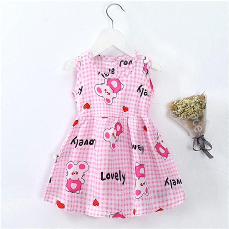 8 Style Baby Girls Dress Summer Cute Cartoon Baby Princess Birthday Party Knitted Dresses Toddler Costume Infant Kids Clothes - Amazitshop