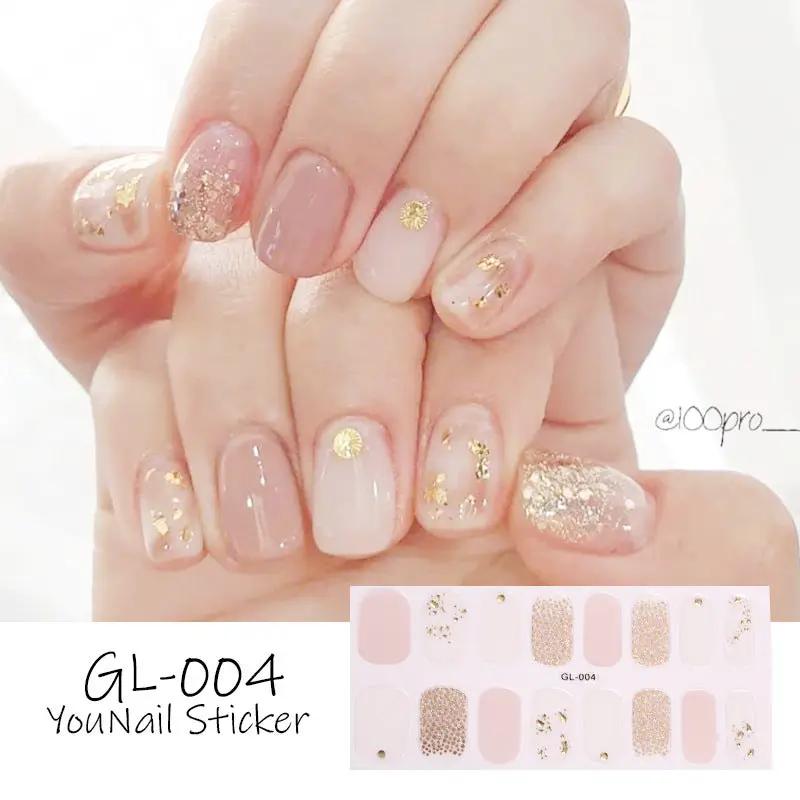 Gilding Cat's Eye Letter Color Nail Sticker by amazitshop