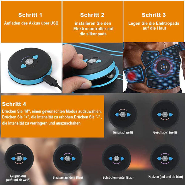 Abdominal muscle training with EMS fitness equipment - Amazitshop