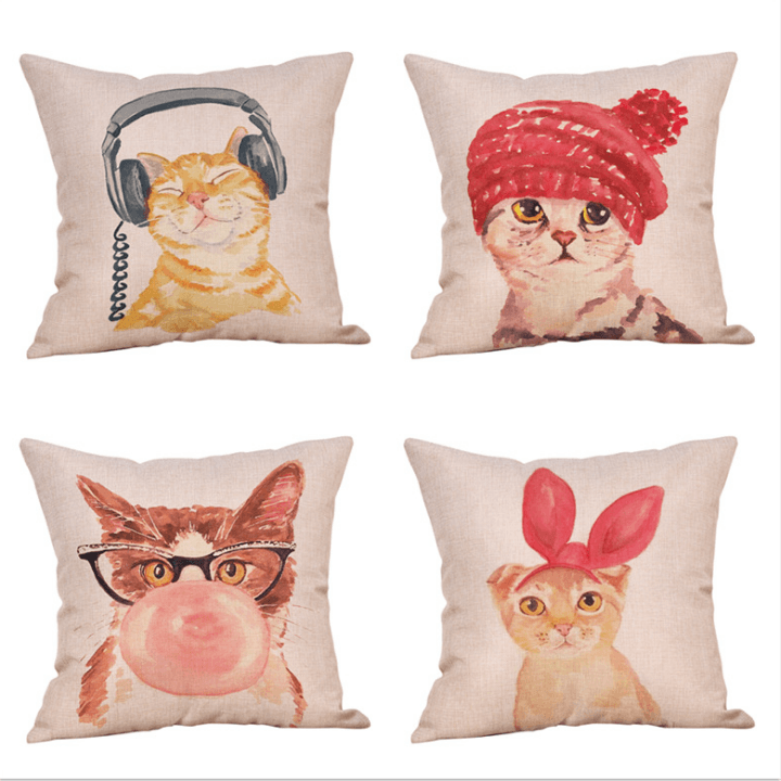 ADORABLE CAT PILLOW COVERS - Amazitshop
