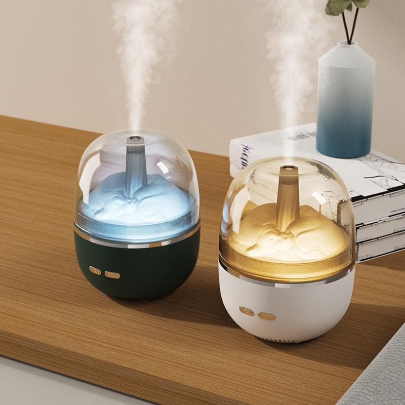 Air Humidifier Essential Oil Ultrasonic Aromatherapy Atomizer Colorful Light Heavy Fog Volume Office Home Accessories - Amazitshop