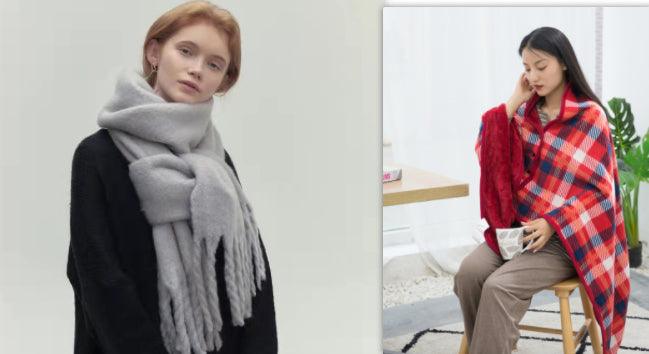 All - match Soft Glutinous Idle Style Thermal Long Scarf - Amazitshop