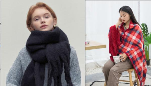 All - match Soft Glutinous Idle Style Thermal Long Scarf - Amazitshop