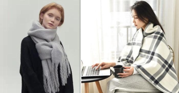 All - match Soft Glutinous Idle Style Thermal Long Scarf - Amazitshop