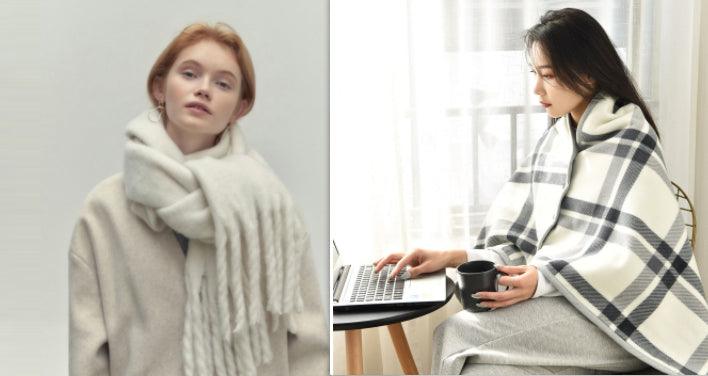 All - match Soft Glutinous Idle Style Thermal Long Scarf - Amazitshop