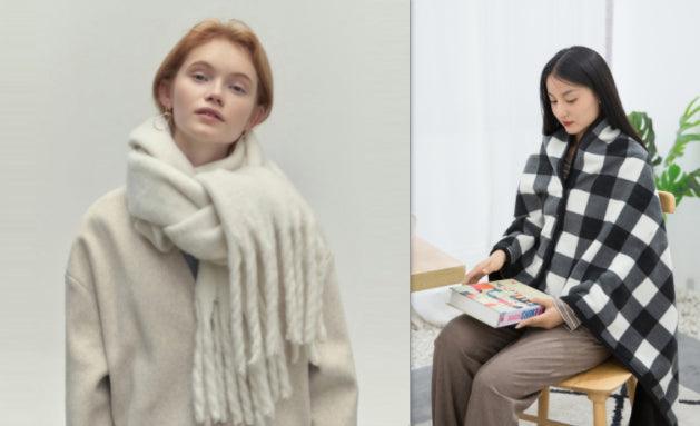 All - match Soft Glutinous Idle Style Thermal Long Scarf - Amazitshop