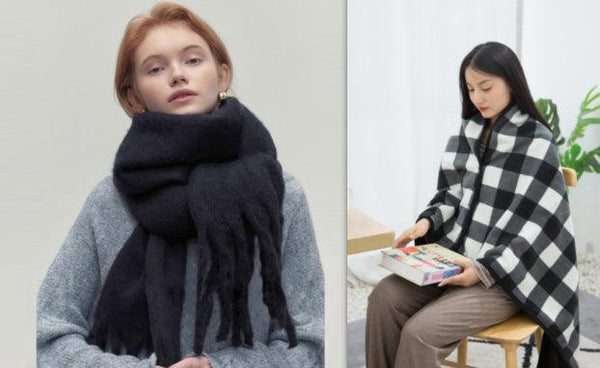 All - match Soft Glutinous Idle Style Thermal Long Scarf - Amazitshop