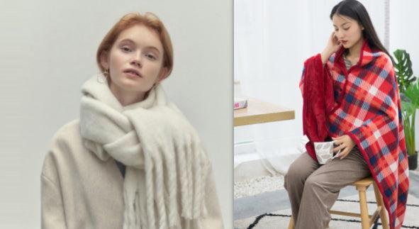 All - match Soft Glutinous Idle Style Thermal Long Scarf - Amazitshop