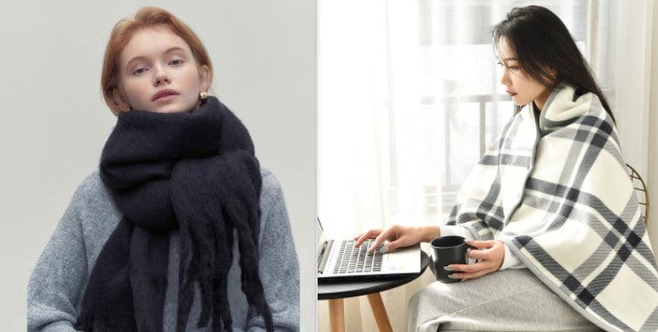 All - match Soft Glutinous Idle Style Thermal Long Scarf - Amazitshop