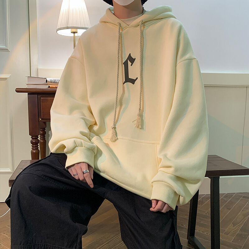 American Retro Sweater Hooded Oversized Loose Coat - Amazitshop