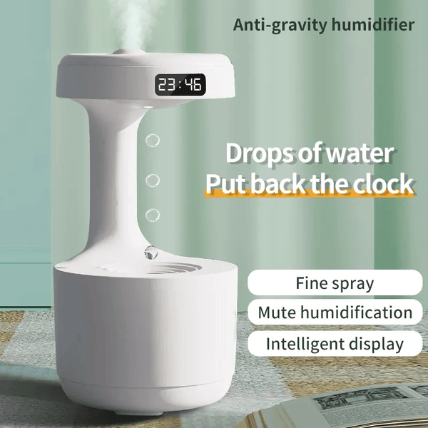 Anti - gravity Humidifier Water Droplet Backflow Aromatherapy Machine Large Capacity Office Bedroom Silent Large Fog Volume Spray - Amazitshop