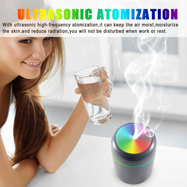 Aroma Essential Oil Diffuser Grain Ultrasonic Air LED Aromatherapy Humidifier - Amazitshop