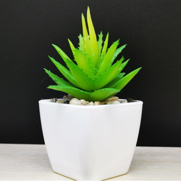 Artificial Succulent Plastic Plant Mini Potted Desktop Decoration - Amazitshop