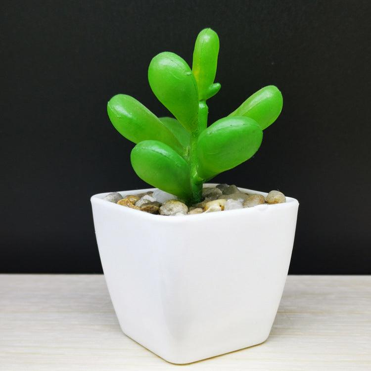 Artificial Succulent Plastic Plant Mini Potted Desktop Decoration - Amazitshop
