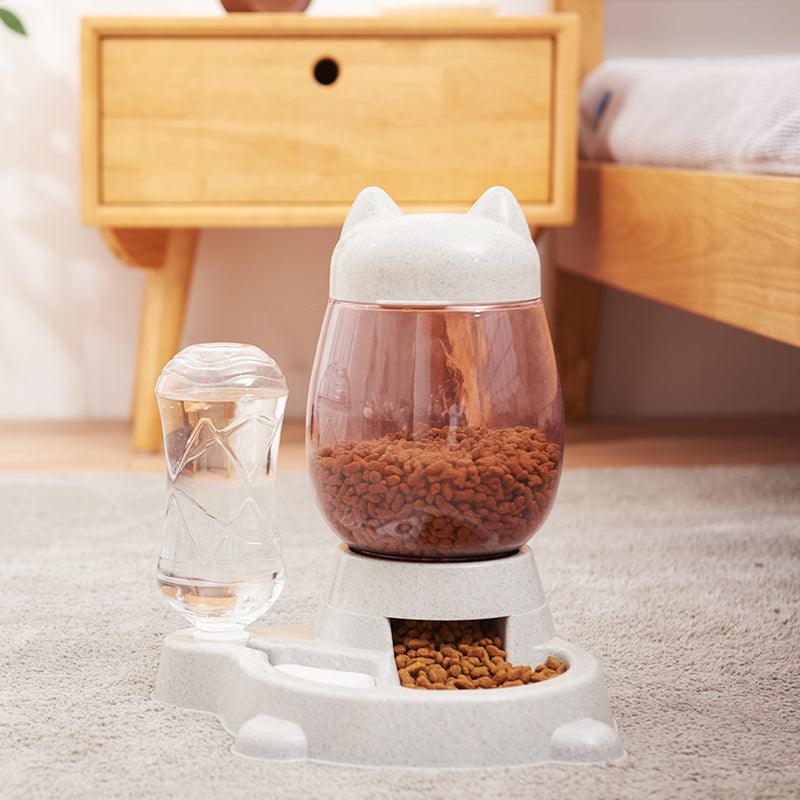 Automatic pet feeder drinking fountain - Amazitshop