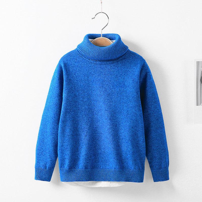 Autumn and winter high collar children's knitwear - Amazitshop