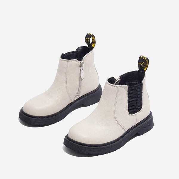 Autumn and winter leather children's boots - Amazitshop