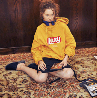 Autumn and winter loaded street letter personality hooded hooded sweater Harajuku bf wind plus velvet lovers hoodie - Amazitshop