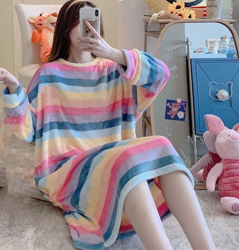 Autumn And Winter Pajamas Women Winter Flannel Pajamas Women - Amazitshop