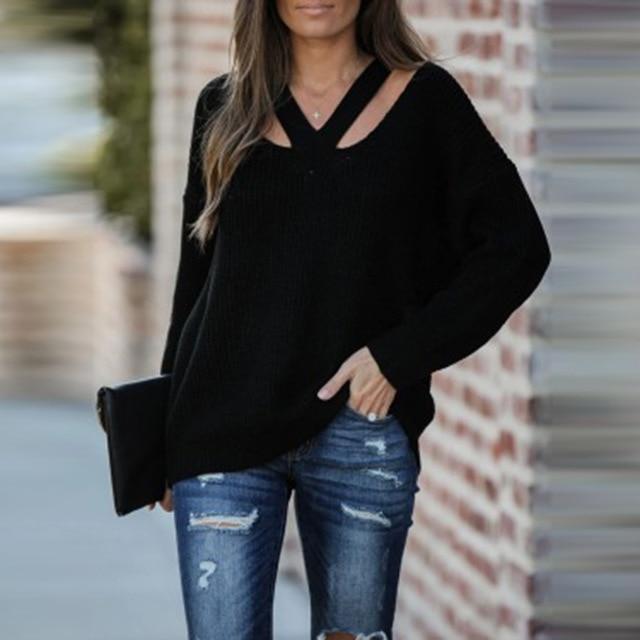 Autumn and winter solid knitwear - Amazitshop