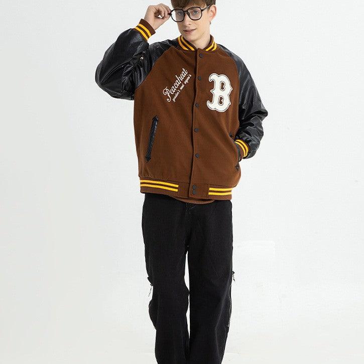 Autumn And Winter Tide Fried Street Collision Color Tops Men - Amazitshop