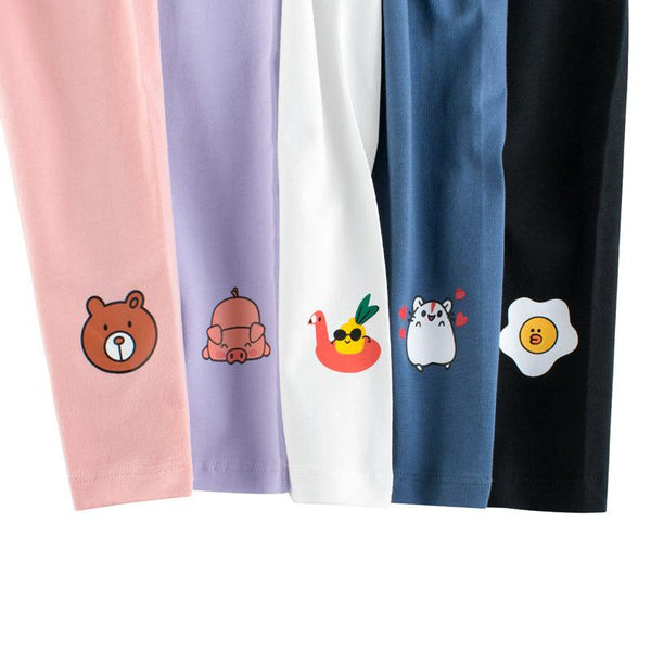 Autumn New Product Korean Girl Leggings Baby Stretch Trousers - Amazitshop