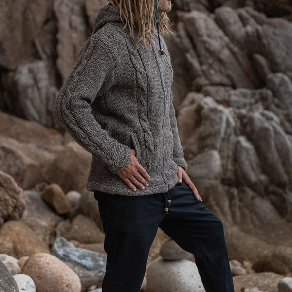 Autumn Winter Men's Knitwear In Solid Color - Amazitshop