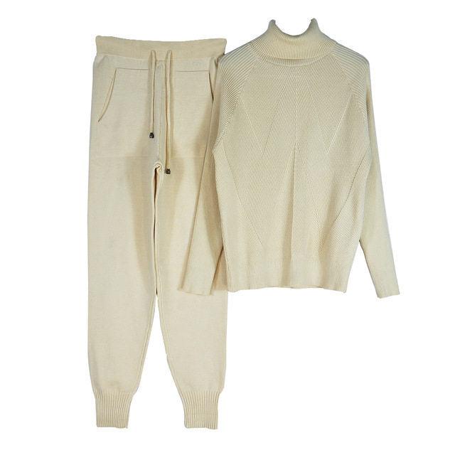 Autumn Winter Tracksuit Solid Color Striped - Amazitshop