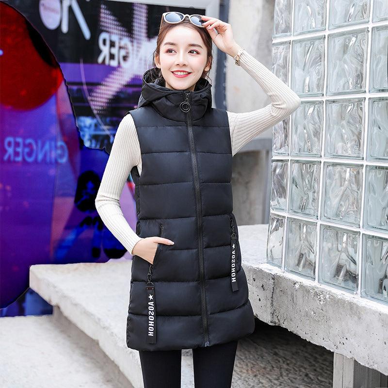 Autumn Winter Vest Down Cotton Jacket Jacket Lady - Amazitshop