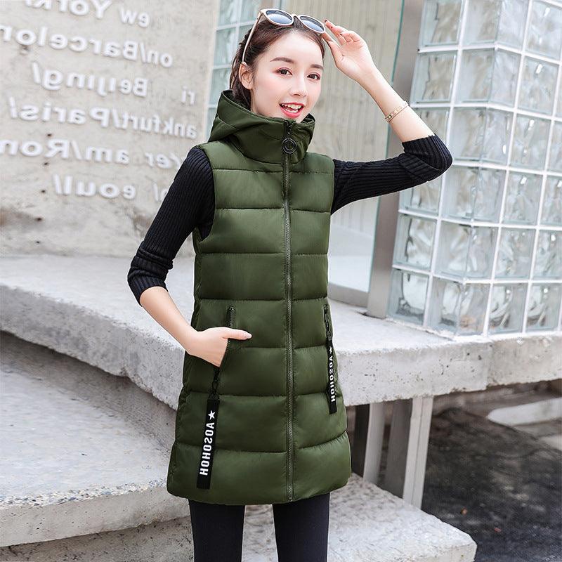 Autumn Winter Vest Down Cotton Jacket Jacket Lady - Amazitshop