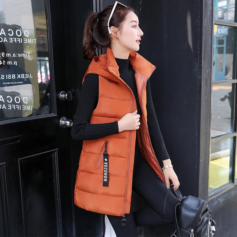 Autumn Winter Vest Down Cotton Jacket Jacket Lady - Amazitshop