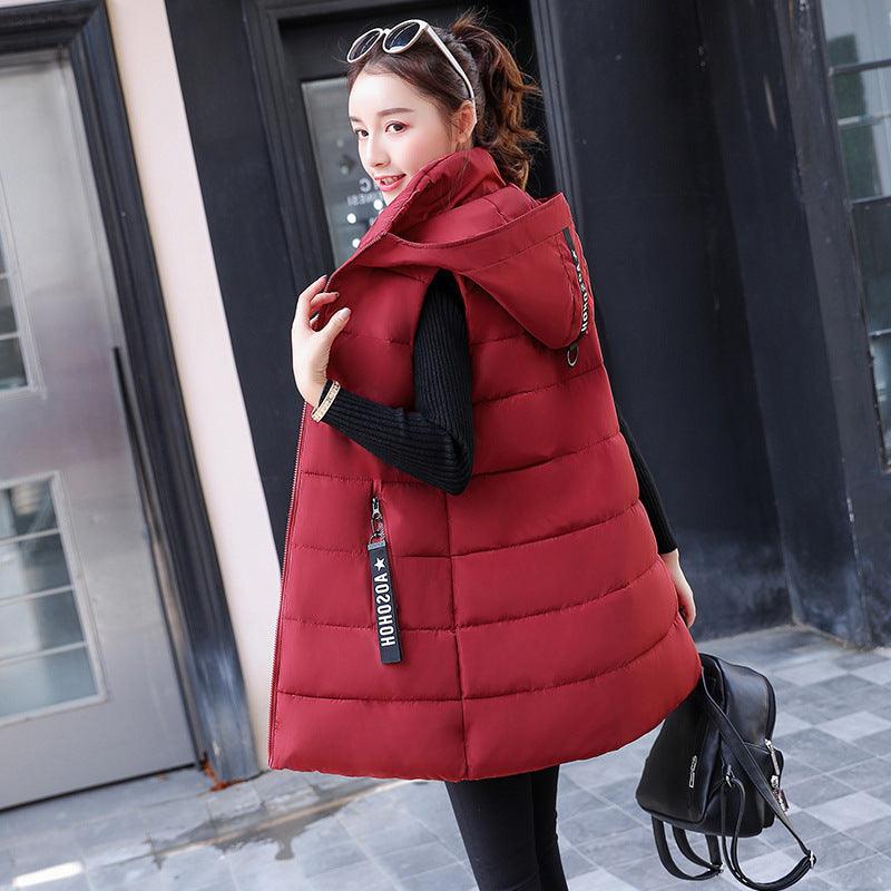Autumn Winter Vest Down Cotton Jacket Jacket Lady - Amazitshop