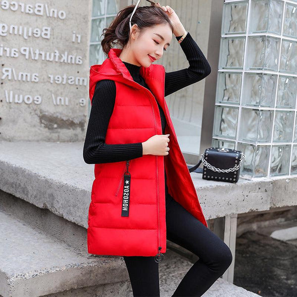 Autumn Winter Vest Down Cotton Jacket Jacket Lady - Amazitshop
