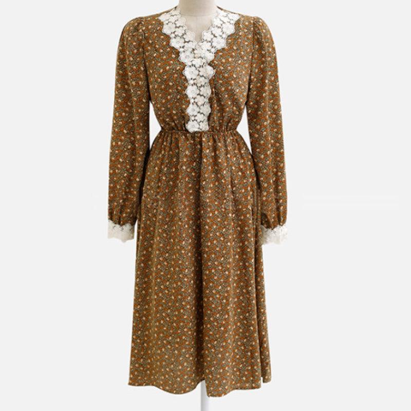 Autumn Winter Women Dresses XL - 5XL Plus Ladies Lace Skirt - Amazitshop