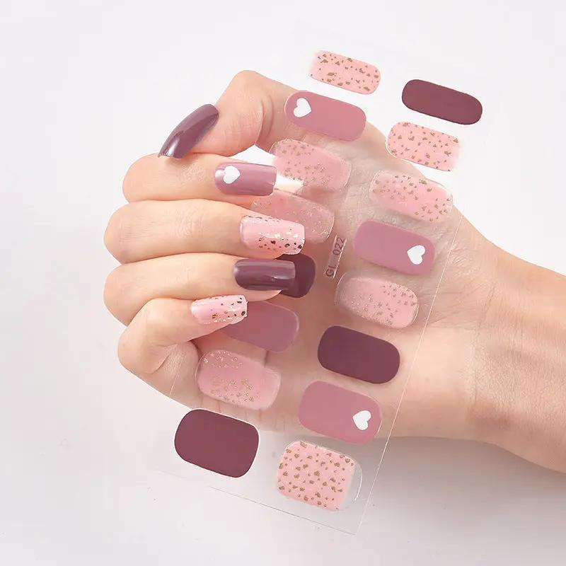Gilding Cat's Eye Letter Color Nail Sticker by amazitshop