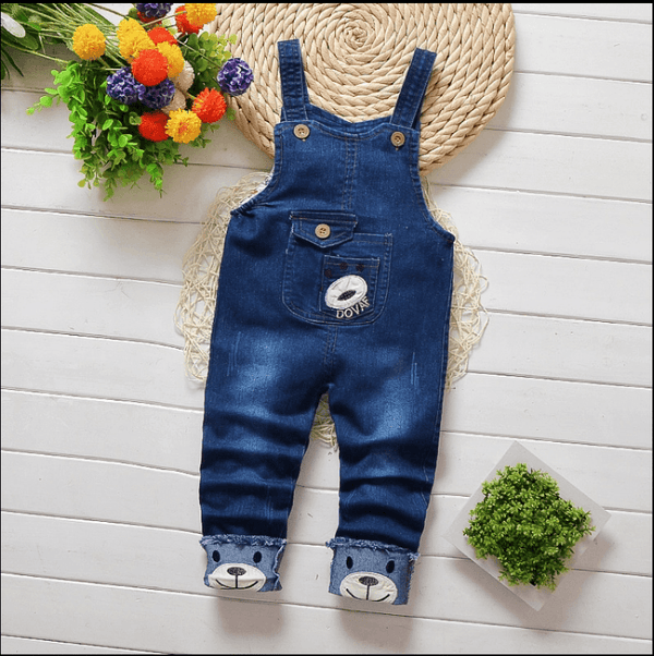 Baby Boy Denim Overalls Kids Jeans - Amazitshop
