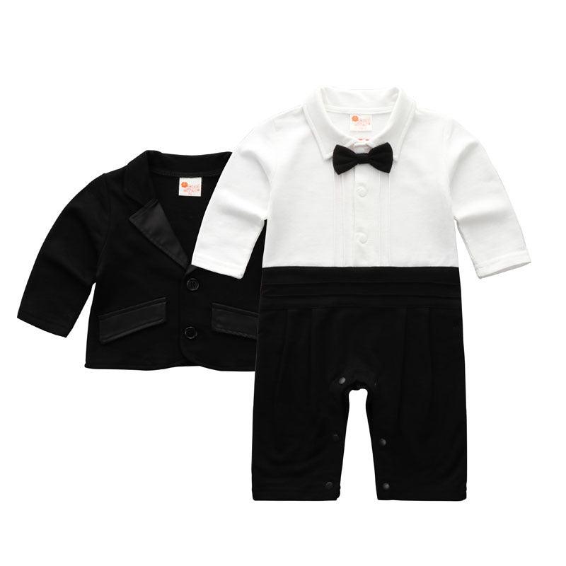 Baby boy gentleman dress long sleeve suit - Amazitshop