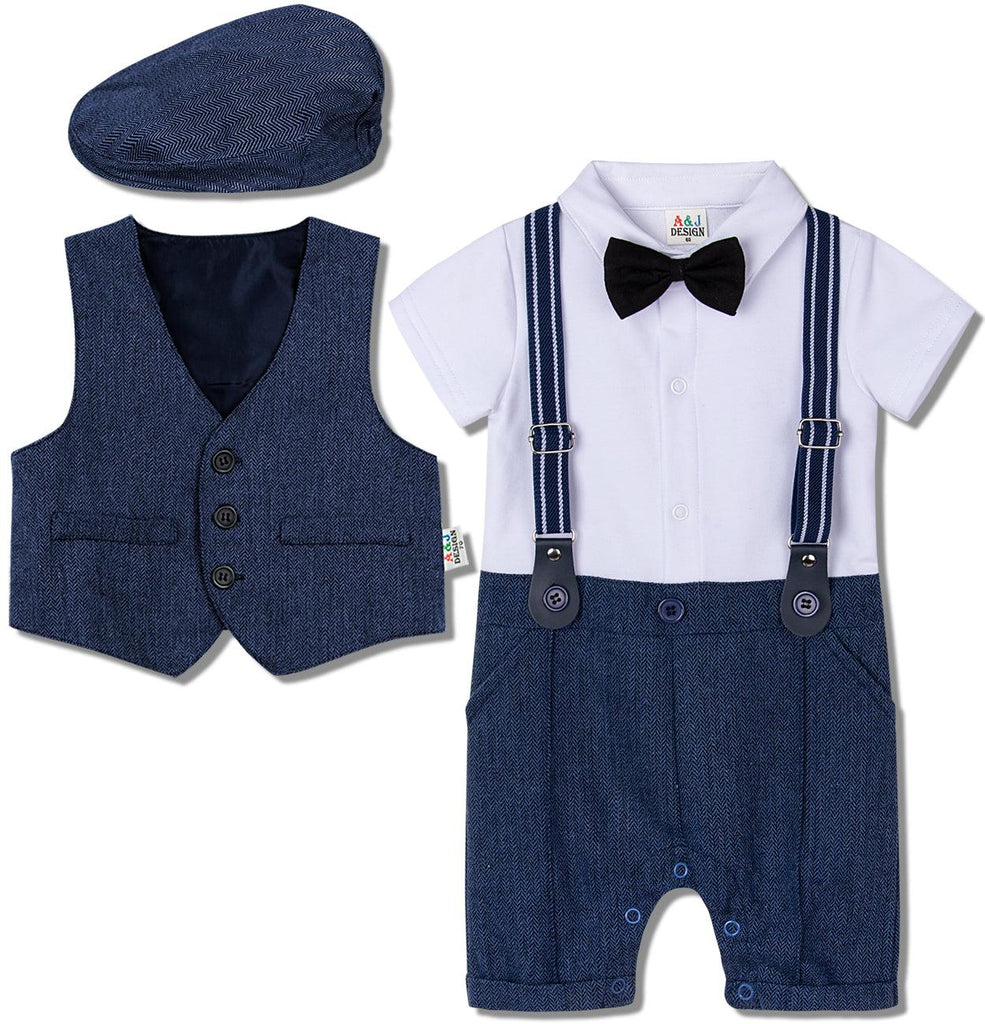 Baby Boy Suit One - piece Gentleman Suit - Amazitshop