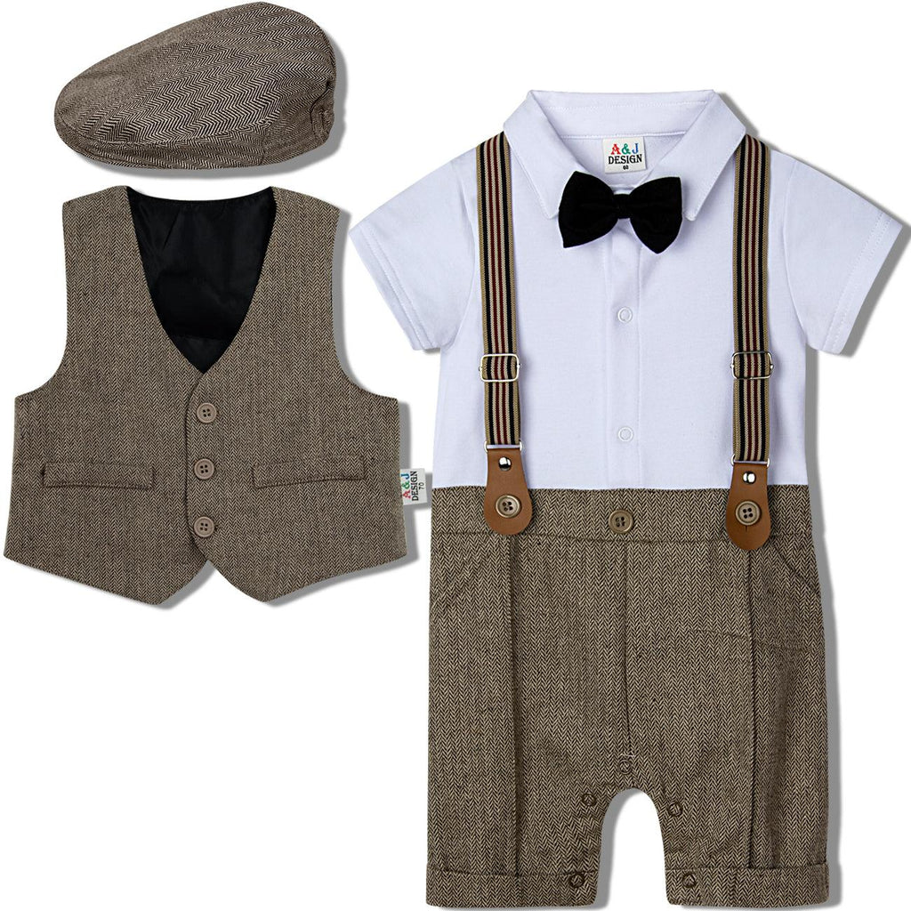 Baby Boy Suit One - piece Gentleman Suit - Amazitshop