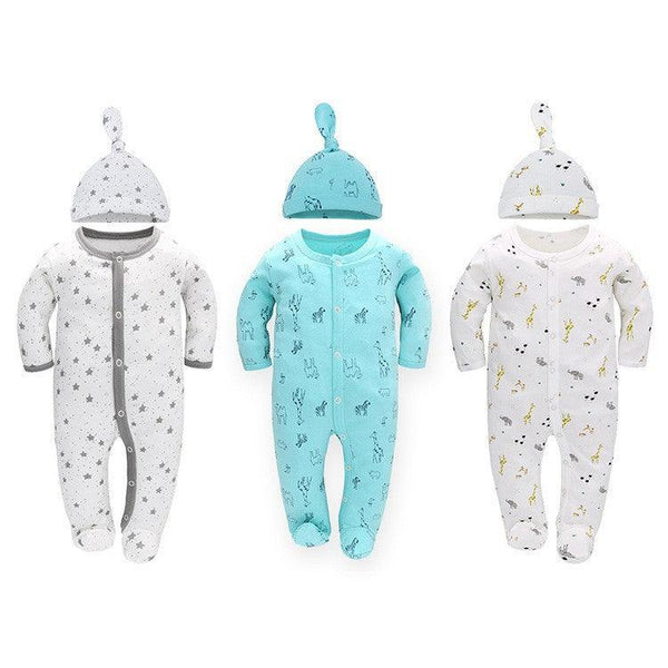 Baby Fashion Simple Long - sleeved Jumpsuit Set - Amazitshop