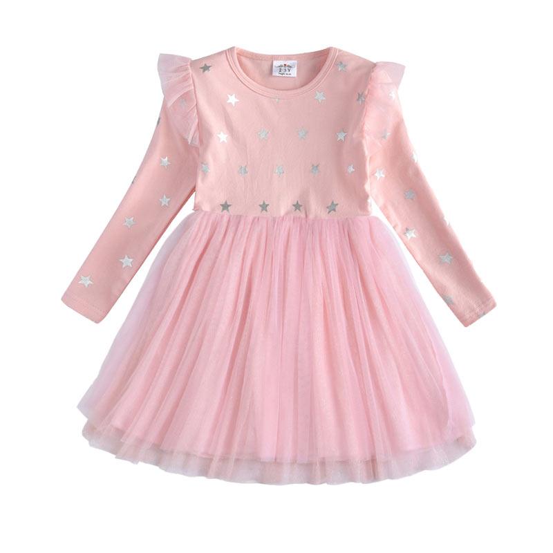Baby Girl Long Sleeve Clothes Kids Party Dresses For Girls - Amazitshop