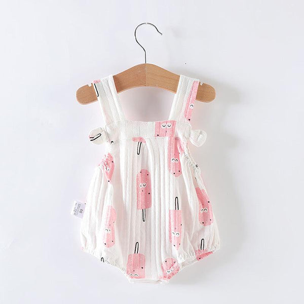 Baby Girl One - piece Dress Newborn Baby Triangle Romper - Amazitshop