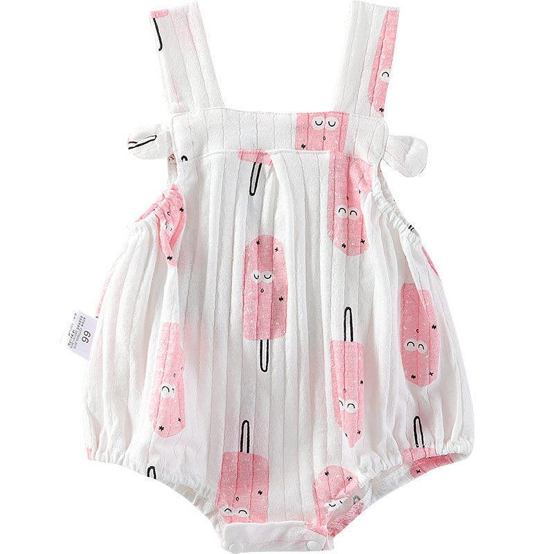 Baby Girl One - piece Dress Newborn Baby Triangle Romper - Amazitshop