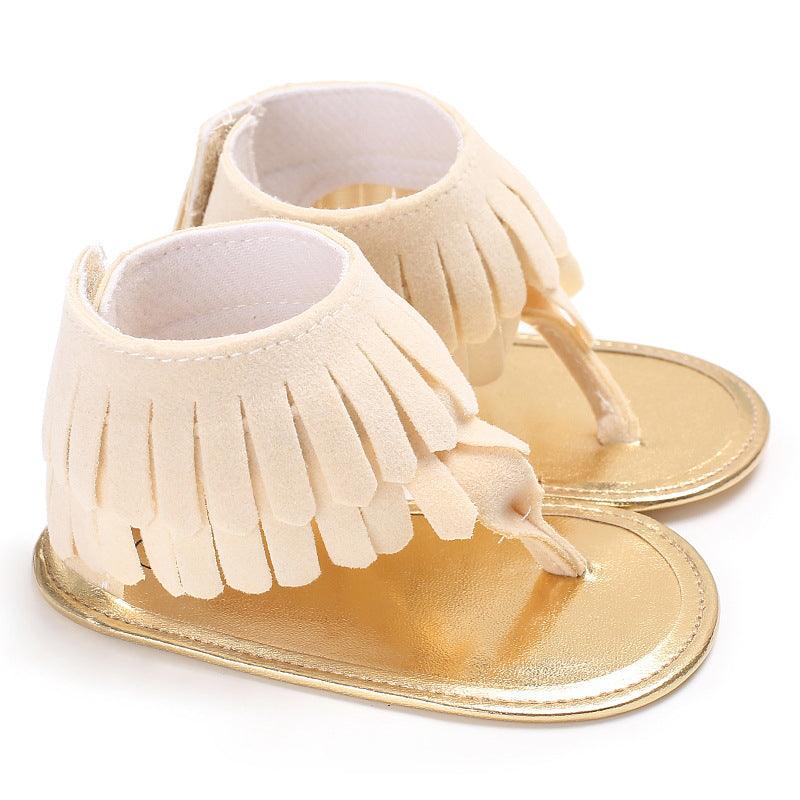 Baby Girl Toddler Shoes Multicolor Tassel Soft Sole Flip - flop Sandals Toddler Shoes - Amazitshop
