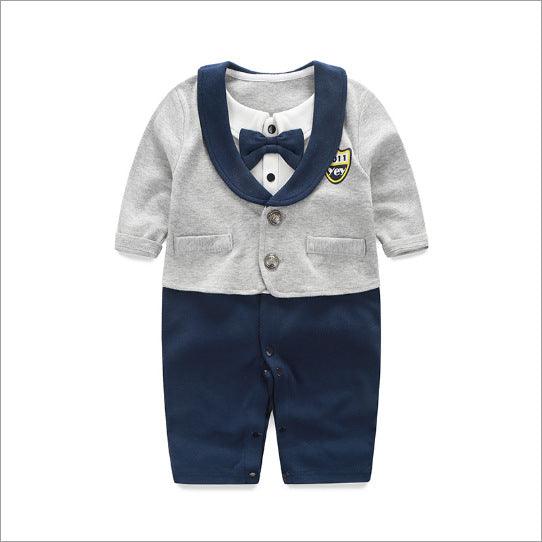 Baby Jumpsuit Spring And Autumn Models Foreign Trade Gentleman Baby Clothes Long - Sleeved Baby Clothes Baby Clothes - Amazitshop