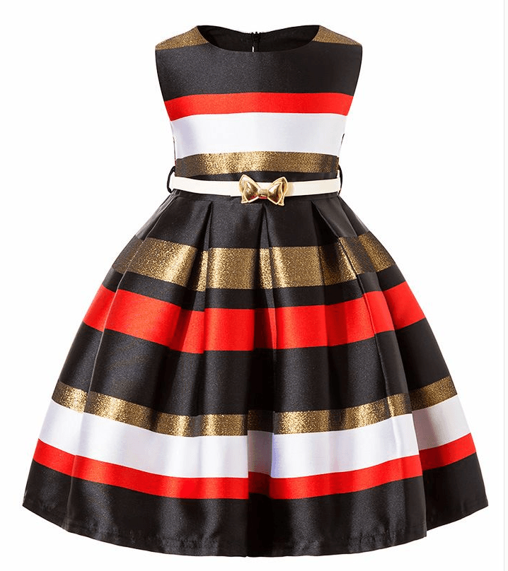 Baby Kids Flower Pretty Birthday Dresses Children Clothing - Amazitshop