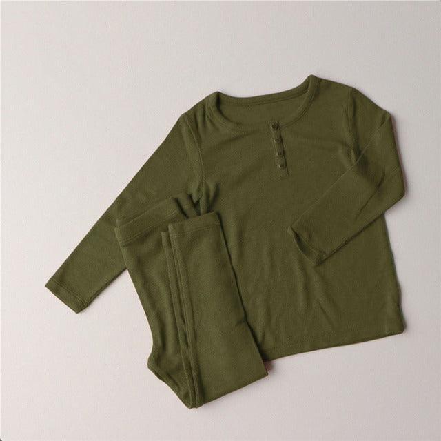 Baby Kids Pajamas Sets Girl Boy Sleepwear Suit Autumn Kids - Amazitshop